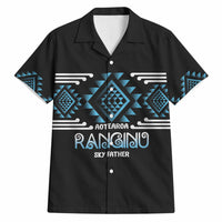 Aotearoa Atua Ranginui Personalised Hawaiian Shirt Maori Sky Father Taniko Motifs LT14 Blue - Polynesian Pride