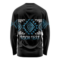 Aotearoa Atua Ranginui Personalised Long Sleeve Shirt Maori Sky Father Taniko Motifs LT14 - Polynesian Pride