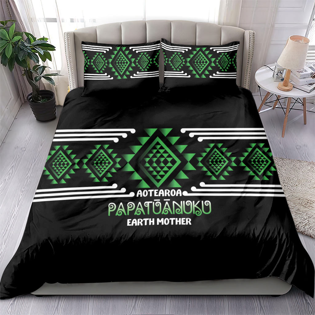 Aotearoa Atua Papatuanuku Bedding Set Maori Earth Mother Taniko Motifs LT14 - Polynesian Pride