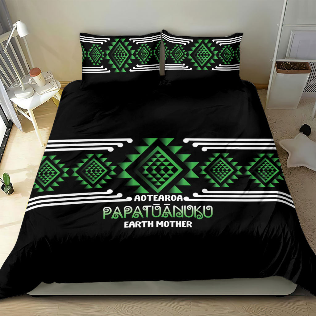 Aotearoa Atua Papatuanuku Bedding Set Maori Earth Mother Taniko Motifs LT14 - Polynesian Pride