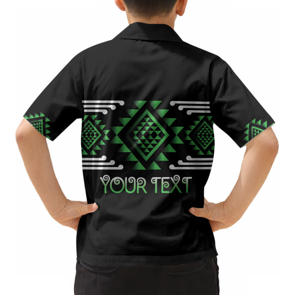 Aotearoa Atua Papatuanuku Personalised Kid Hawaiian Shirt Maori Earth Mother Taniko Motifs LT14 - Polynesian Pride