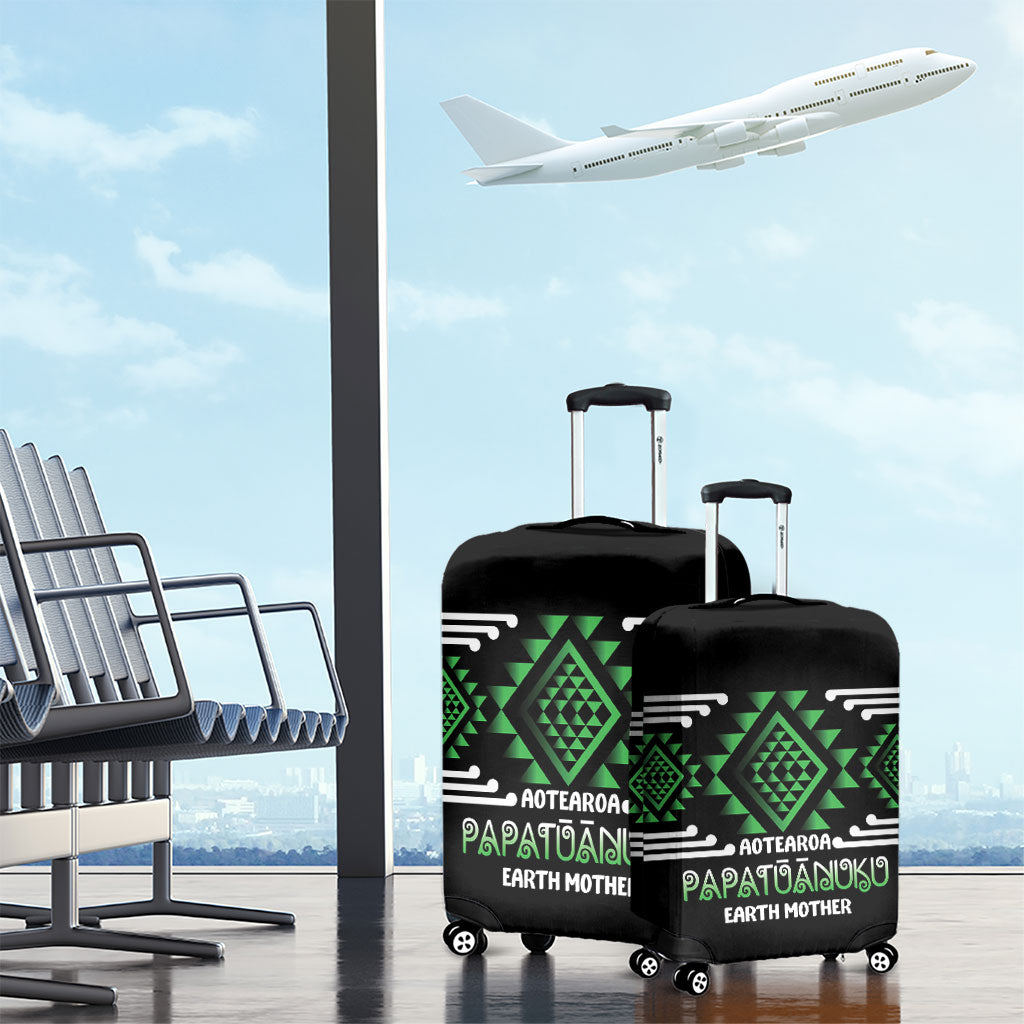 Aotearoa Atua Papatuanuku Luggage Cover Maori Earth Mother Taniko Motifs LT14 - Polynesian Pride