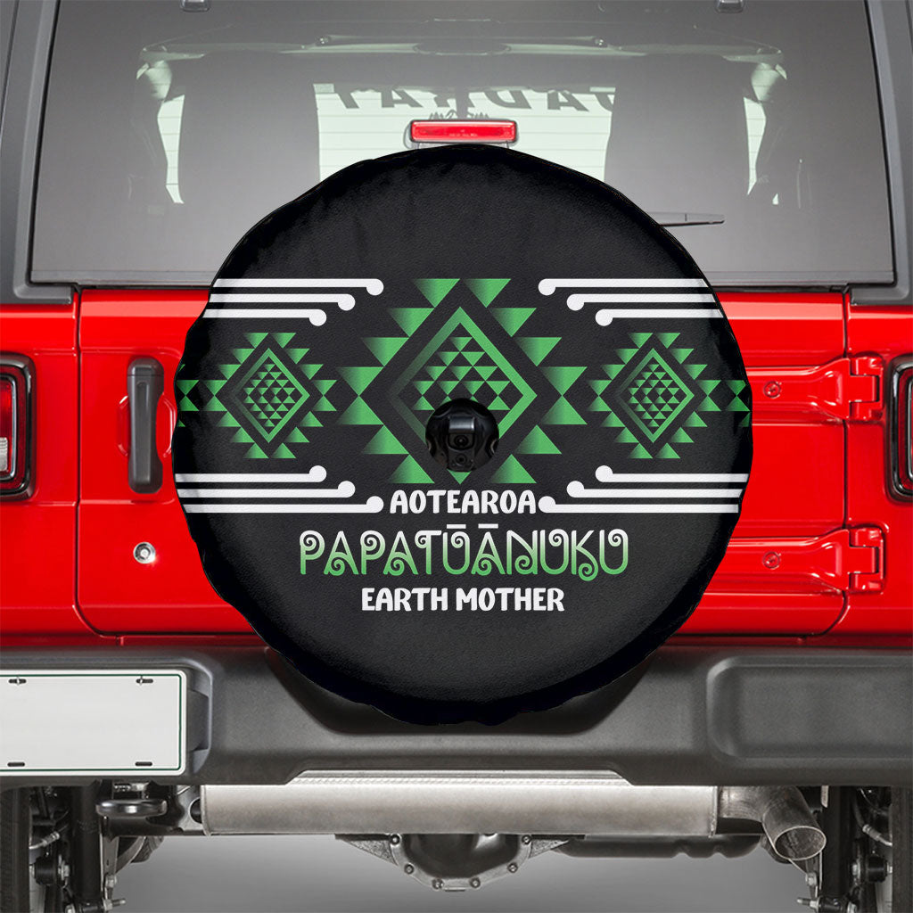 Aotearoa Atua Papatuanuku Spare Tire Cover Maori Earth Mother Taniko Motifs LT14 - Polynesian Pride