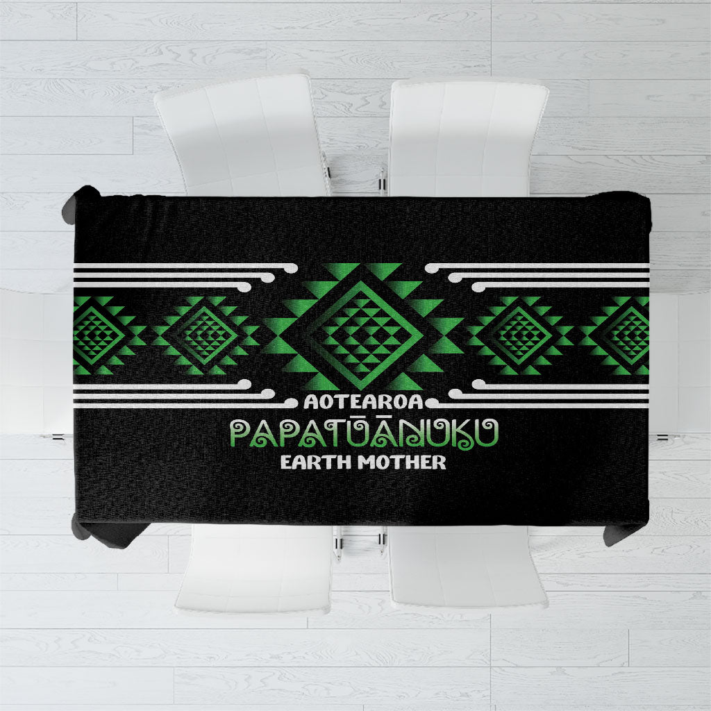 Aotearoa Atua Papatuanuku Tablecloth Maori Earth Mother Taniko Motifs