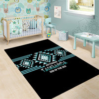 Aotearoa Atua Tangaroa Area Rug Maori God Of The Sea Taniko Motifs LT14 - Polynesian Pride