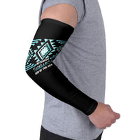 Aotearoa Atua Tangaroa Personalised Arm Sleeves Maori God Of The Sea Taniko Motifs LT14 - Polynesian Pride