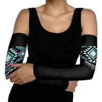 Aotearoa Atua Tangaroa Personalised Arm Sleeves Maori God Of The Sea Taniko Motifs LT14 - Polynesian Pride