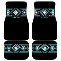 Aotearoa Atua Tangaroa Personalised Car Mats Maori God Of The Sea Taniko Motifs LT14 - Polynesian Pride