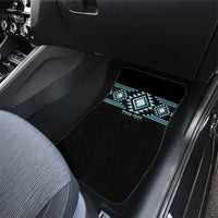 Aotearoa Atua Tangaroa Personalised Car Mats Maori God Of The Sea Taniko Motifs LT14 - Polynesian Pride