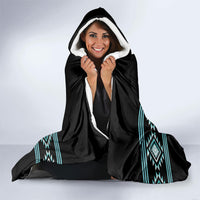 Aotearoa Atua Tangaroa Hooded Blanket Maori God Of The Sea Taniko Motifs LT14 - Polynesian Pride