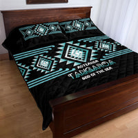 Aotearoa Atua Tangaroa Quilt Bed Set Maori God Of The Sea Taniko Motifs LT14 - Polynesian Pride