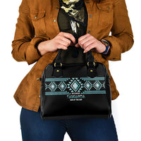 Aotearoa Atua Tangaroa Shoulder Handbag Maori God Of The Sea Taniko Motifs LT14 - Polynesian Pride