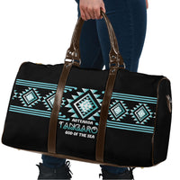 Aotearoa Atua Tangaroa Travel Bag Maori God Of The Sea Taniko Motifs LT14 - Polynesian Pride