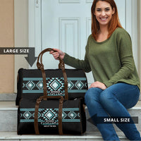 Aotearoa Atua Tangaroa Travel Bag Maori God Of The Sea Taniko Motifs LT14 - Polynesian Pride