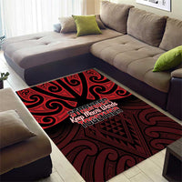 Keep Maori Wards New Zealand Area Rug Stronger Together Aotearoa Taniko LT14 - Polynesian Pride