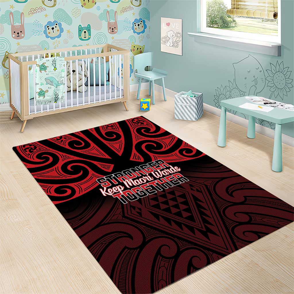 Keep Maori Wards New Zealand Area Rug Stronger Together Aotearoa Taniko LT14 - Polynesian Pride
