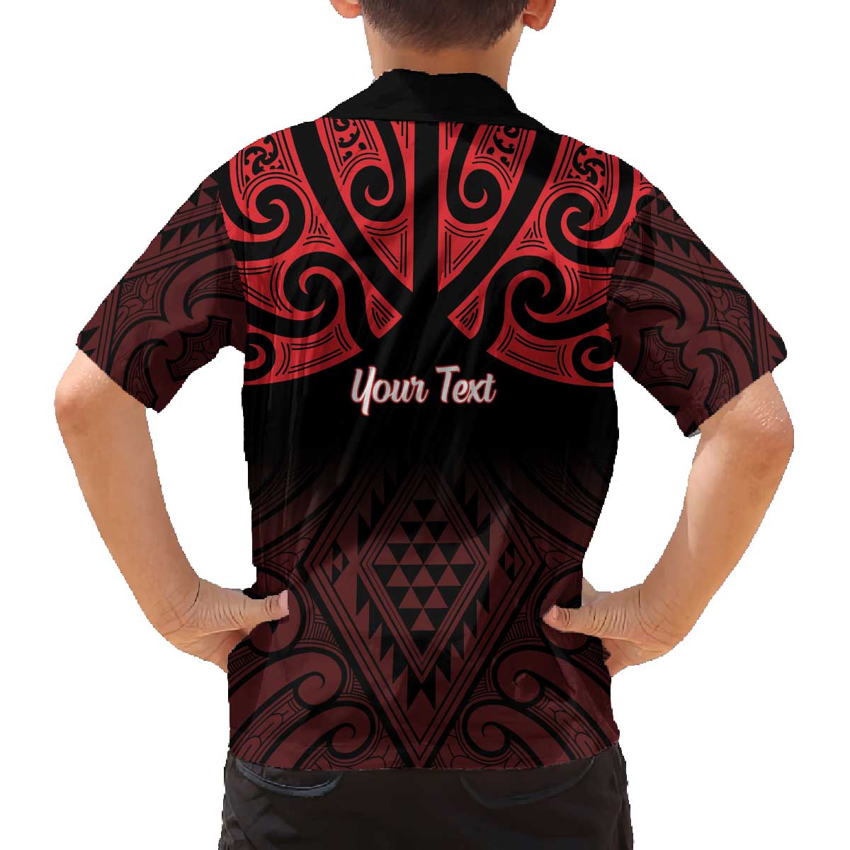 Personalised Keep Maori Wards New Zealand Family Matching Off The Shoulder Long Sleeve Dress and Hawaiian Shirt Stronger Together Aotearoa Taniko LT14 - Polynesian Pride