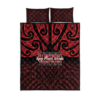 Keep Maori Wards New Zealand Quilt Bed Set Stronger Together Aotearoa Taniko LT14 - Polynesian Pride