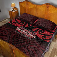 Keep Maori Wards New Zealand Quilt Bed Set Stronger Together Aotearoa Taniko LT14 - Polynesian Pride