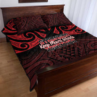 Keep Maori Wards New Zealand Quilt Bed Set Stronger Together Aotearoa Taniko LT14 - Polynesian Pride