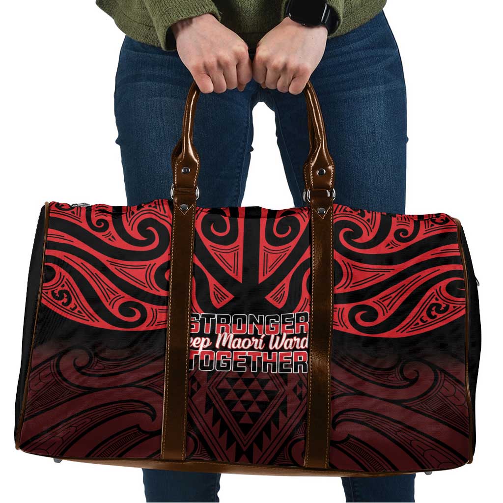 Keep Maori Wards New Zealand Travel Bag Stronger Together Aotearoa Taniko - Polynesian Pride