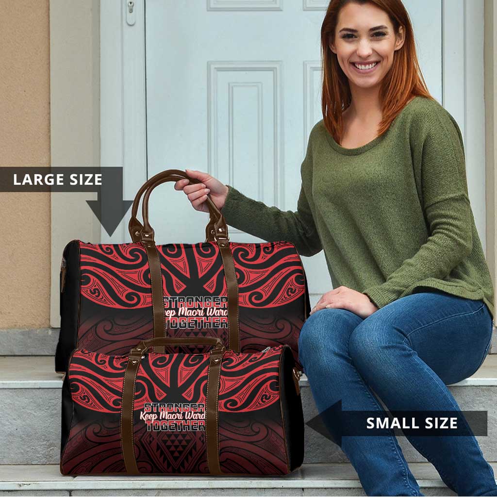 Keep Maori Wards New Zealand Travel Bag Stronger Together Aotearoa Taniko - Polynesian Pride