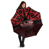 Keep Maori Wards New Zealand Umbrella Stronger Together Aotearoa Taniko LT14 - Polynesian Pride