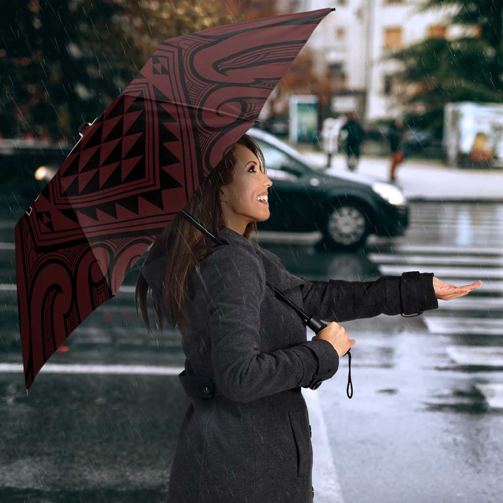 Keep Maori Wards New Zealand Umbrella Stronger Together Aotearoa Taniko LT14 - Polynesian Pride
