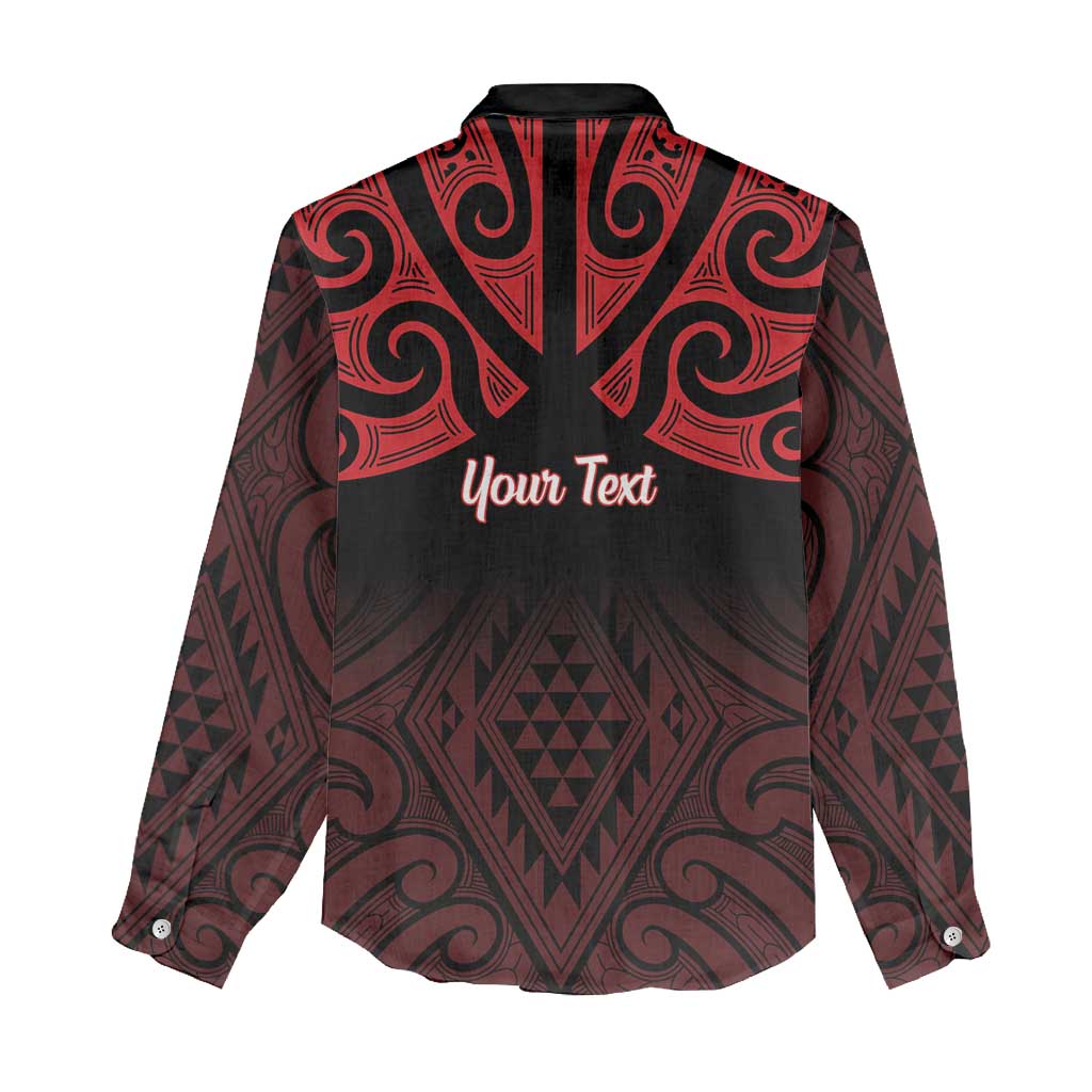 Personalised Keep Maori Wards New Zealand Women Casual Shirt Stronger Together Aotearoa Taniko - Polynesian Pride