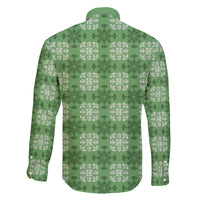 Green Hawaiian Quilt Family Matching Puletasi and Hawaiian Shirt Hawaii Pineapple Monstera Palaka Motifs LT14 - Polynesian Pride