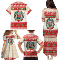 Mele Kalikimaka Hawaii Family Matching Puletasi and Hawaiian Shirt Funny Beer-Loving Santa Hawaiian Tropical LT14 - Polynesian Pride