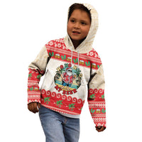 Mele Kalikimaka Hawaii Kid Hoodie Funny Beer-Loving Santa Hawaiian Tropical LT14 - Polynesian Pride