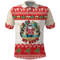 Mele Kalikimaka Hawaii Polo Shirt Funny Beer-Loving Santa Hawaiian Tropical - Polynesian Pride