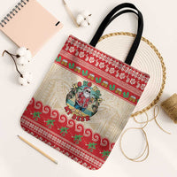 Mele Kalikimaka Hawaii Tote Bag Funny Beer-Loving Santa Hawaiian Tropical - Polynesian Pride