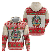 Mele Kalikimaka Hawaii Zip Hoodie Funny Beer-Loving Santa Hawaiian Tropical LT14 - Polynesian Pride