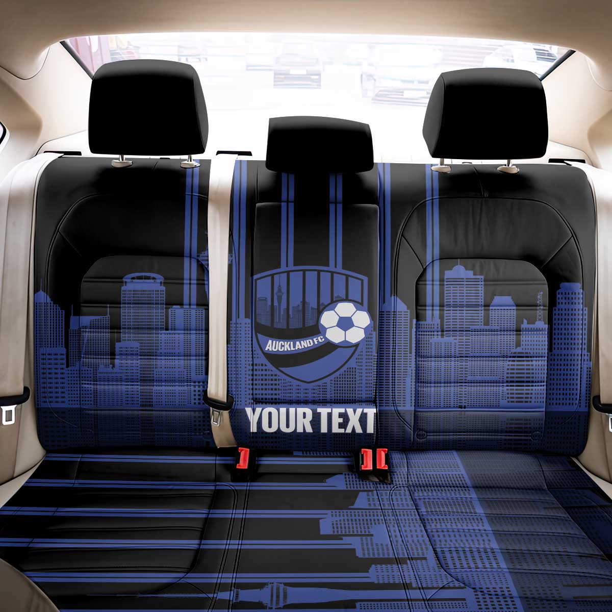 New Zealand Auckland Football Custom Back Car Seat Cover Go City of Sails Est 2025 LT14 - Polynesian Pride