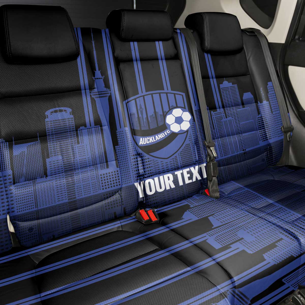 New Zealand Auckland Football Custom Back Car Seat Cover Go City of Sails Est 2025 LT14 - Polynesian Pride