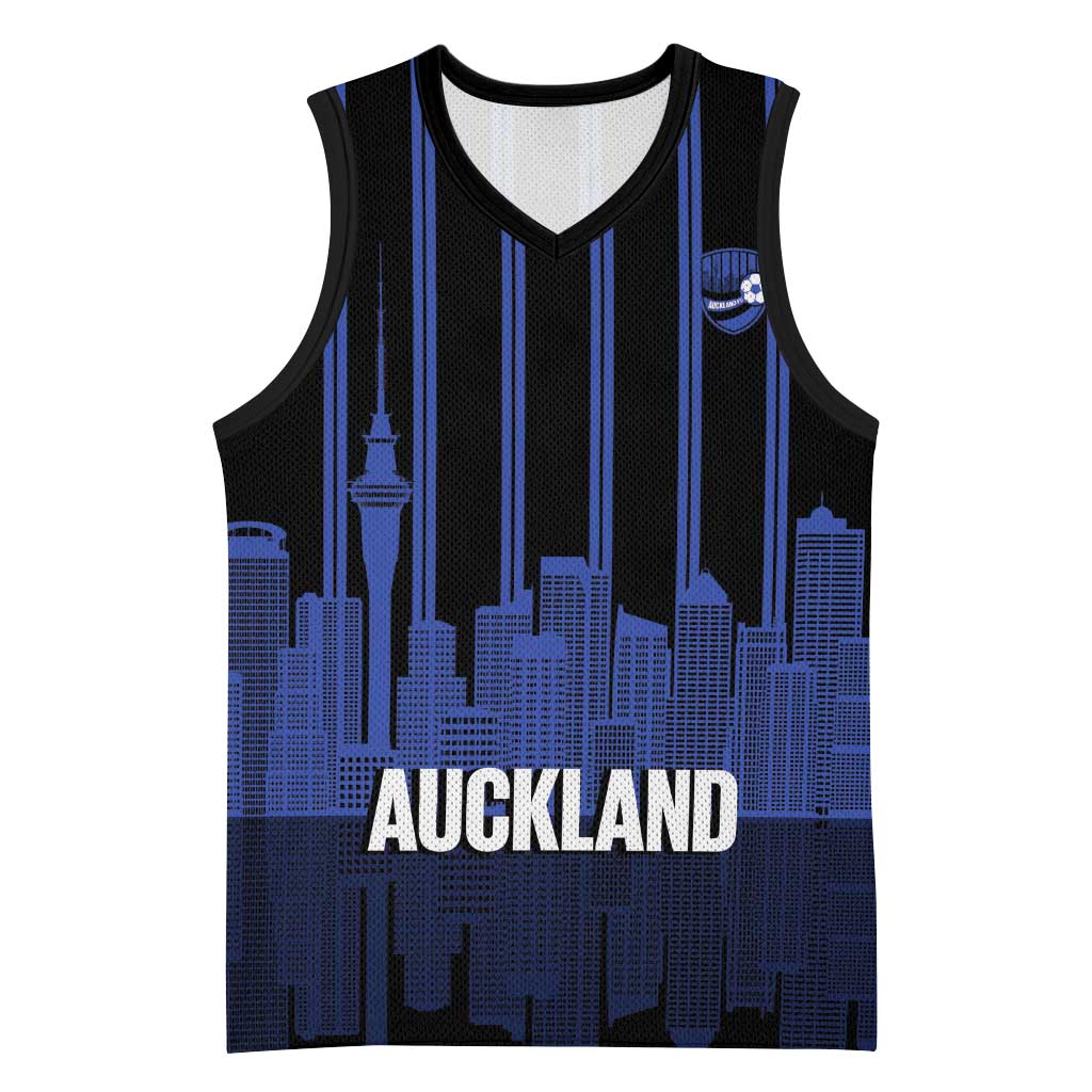 New Zealand Auckland Football Custom Basketball Jersey Go City of Sails Est 2025 LT14 Unisex Black - Polynesian Pride