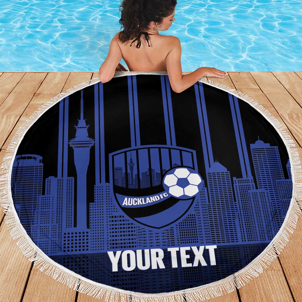 New Zealand Auckland Football Custom Beach Blanket Go City of Sails Est 2025 LT14 - Polynesian Pride