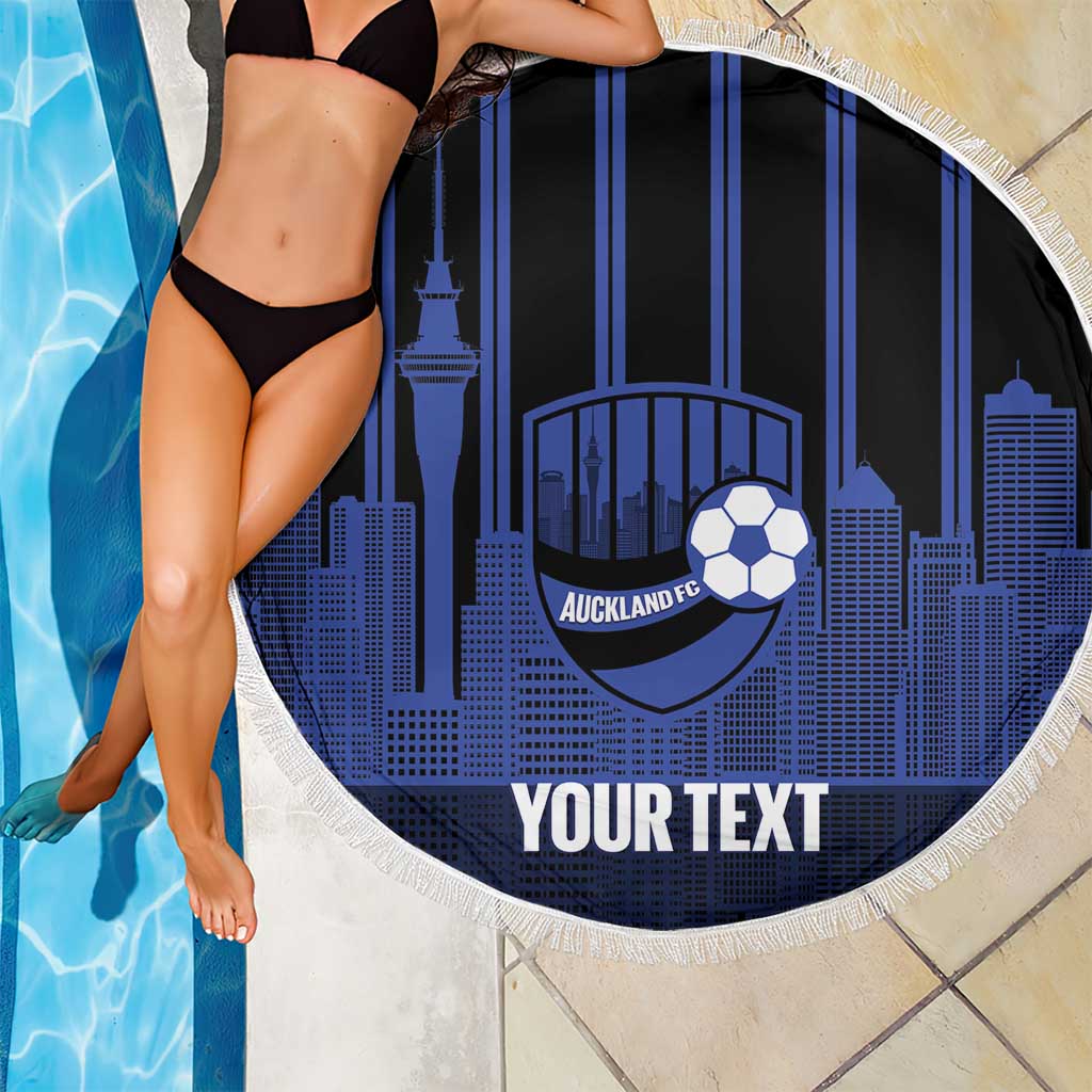 New Zealand Auckland Football Custom Beach Blanket Go City of Sails Est 2025 LT14 - Polynesian Pride