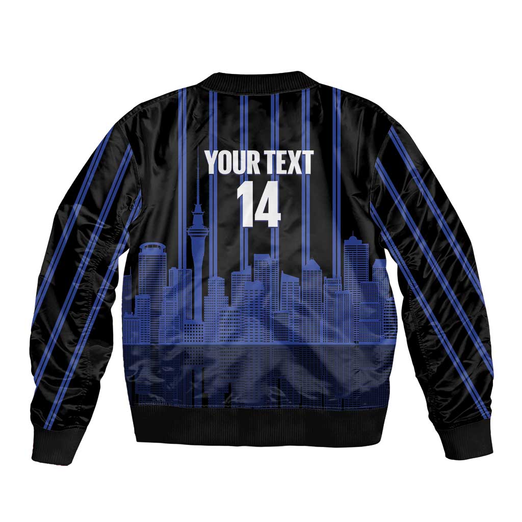 New Zealand Auckland Football Custom Bomber Jacket Go City of Sails Est 2025 LT14 - Polynesian Pride