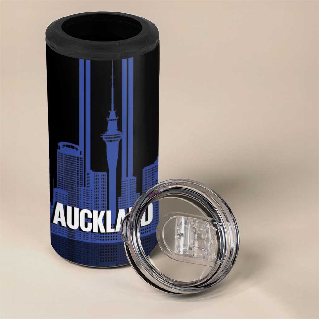 New Zealand Auckland Football Custom 4 in 1 Can Cooler Tumbler Go City of Sails Est 2025 LT14 - Polynesian Pride