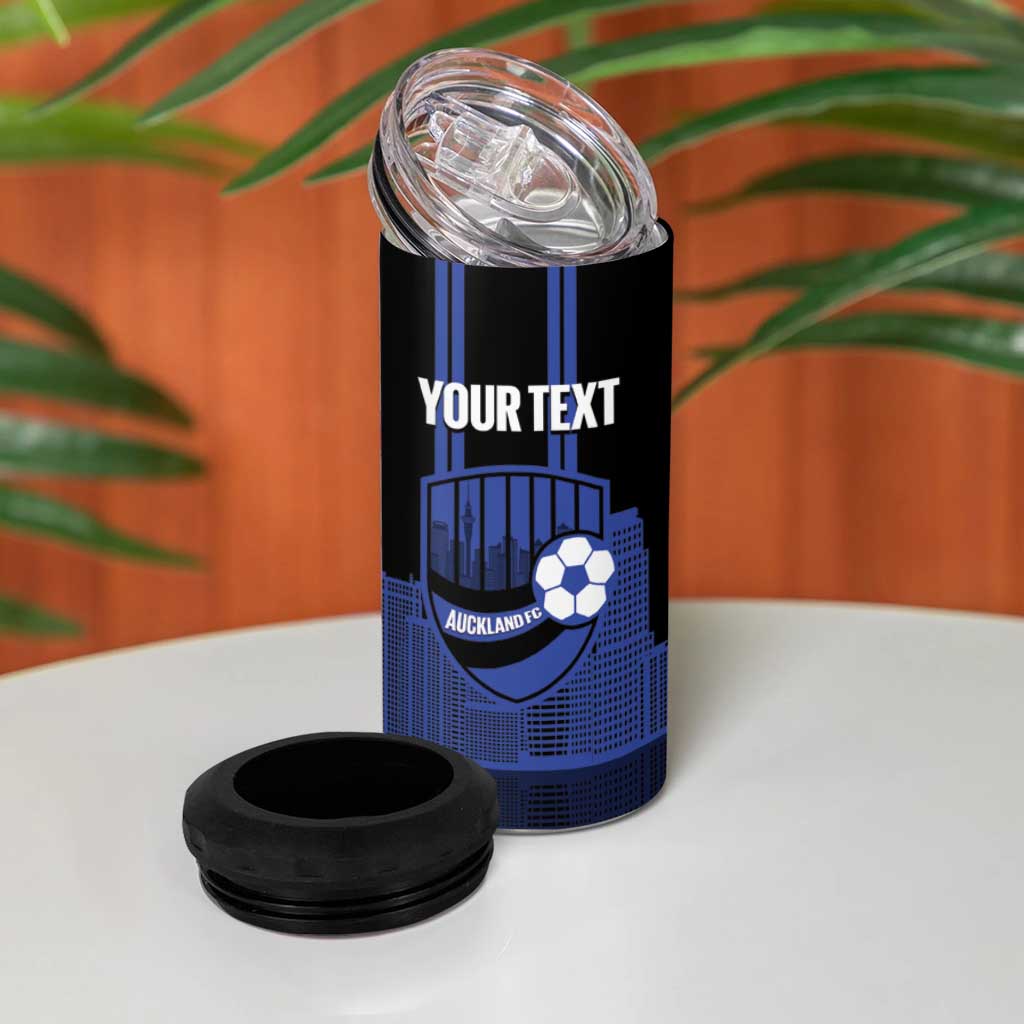 New Zealand Auckland Football Custom 4 in 1 Can Cooler Tumbler Go City of Sails Est 2025 LT14 - Polynesian Pride