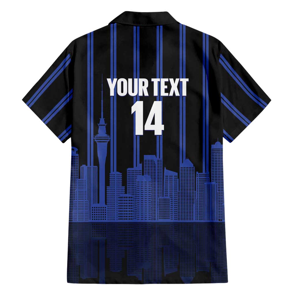 New Zealand Auckland Football Custom Family Matching Off Shoulder Maxi Dress and Hawaiian Shirt Go City of Sails Est 2025 LT14 - Polynesian Pride