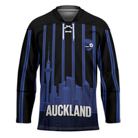 New Zealand Auckland Football Custom Hockey Jersey Go City of Sails Est 2025 LT14 Unisex Black - Polynesian Pride