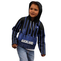 New Zealand Auckland Football Custom Kid Hoodie Go City of Sails Est 2025 LT14 - Polynesian Pride
