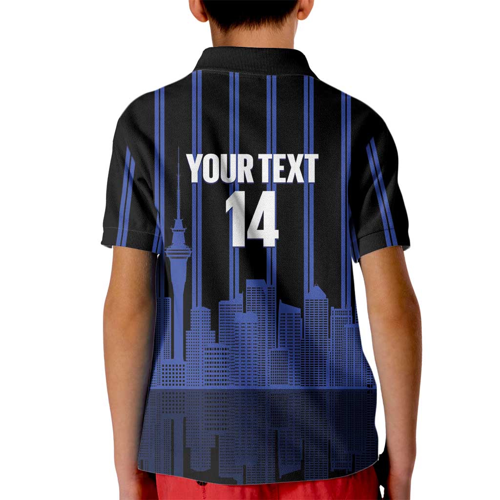 New Zealand Auckland Football Custom Kid Polo Shirt Go City of Sails Est 2025 LT14 - Polynesian Pride