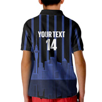 New Zealand Auckland Football Custom Kid Polo Shirt Go City of Sails Est 2025 LT14 - Polynesian Pride