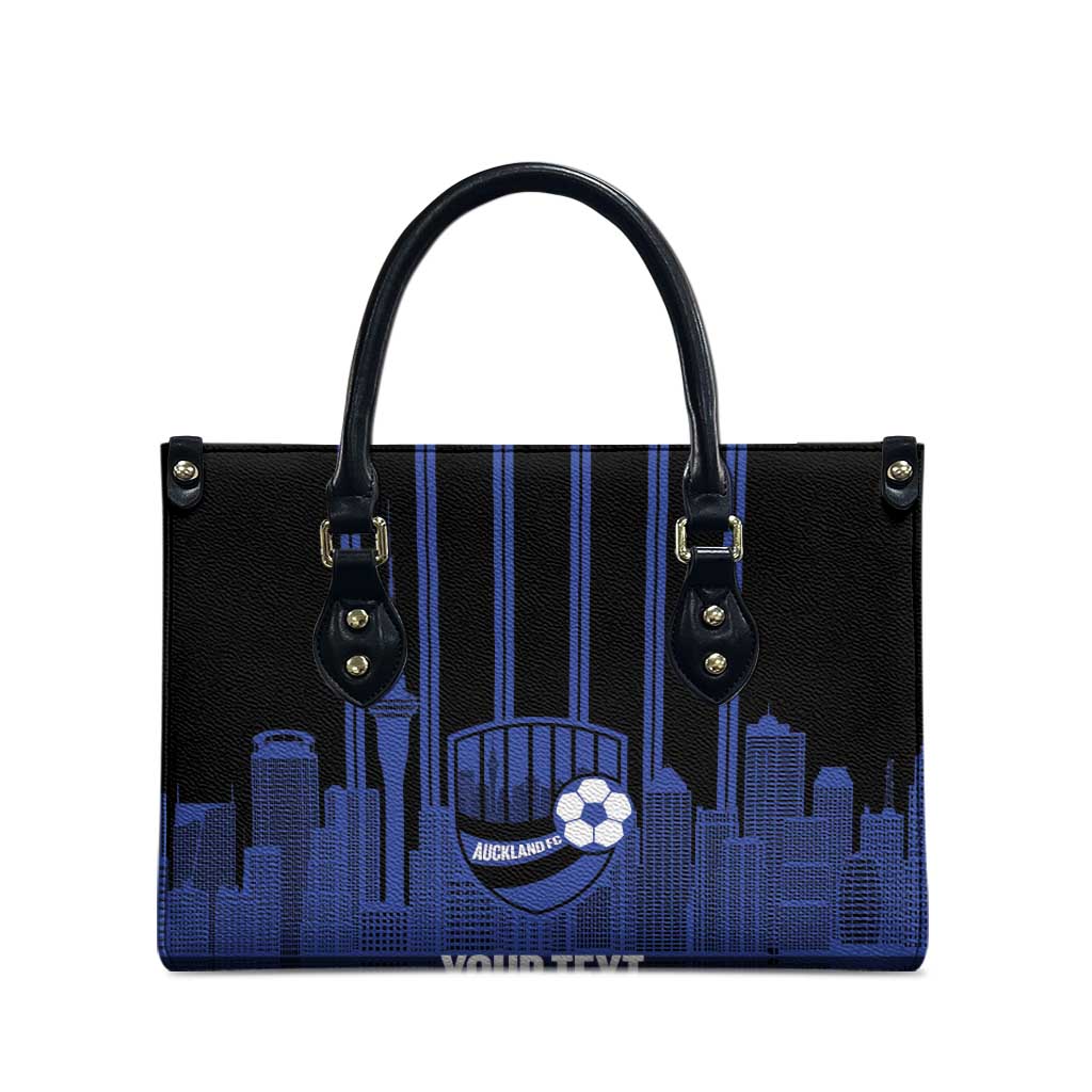 New Zealand Auckland Football Custom Leather Bag Go City of Sails Est 2025 LT14 - Polynesian Pride