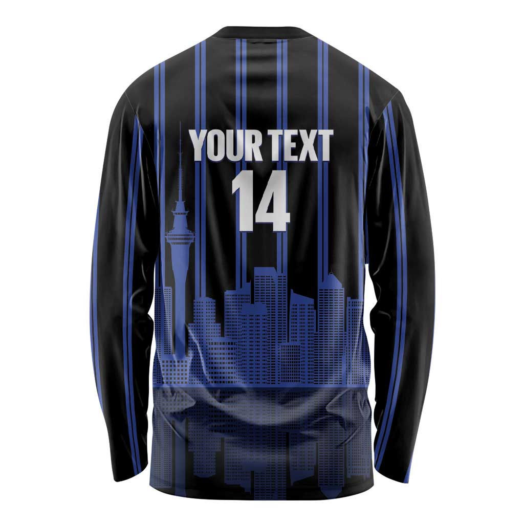 New Zealand Auckland Football Custom Long Sleeve Shirt Go City of Sails Est 2025 LT14 - Polynesian Pride